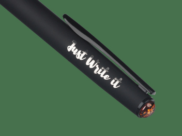 Logo trade corporate gifts picture of: Ball pen with AMBER stone 2070036