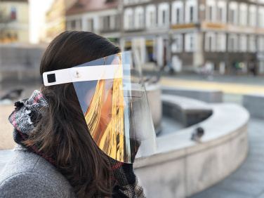 Logo trade promotional items image of: TEMIDA tilting face shield 1424162