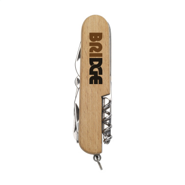 Logo trade business gift photo of: Beechwood Pocket knife