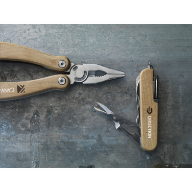 Logo trade promotional products picture of: Beechwood Pocket knife