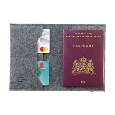 Logotrade promotional giveaway picture of: Identify GRS RPET Felt passport holder
