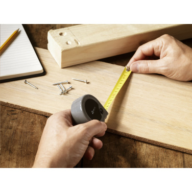 Logo trade promotional merchandise image of: Tyler RCS Recycled 3 meter tape measure