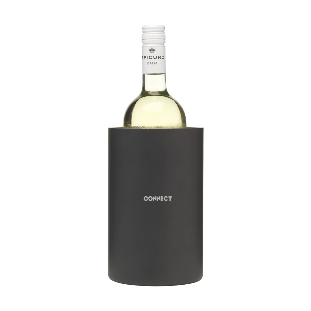 Logotrade promotional giveaways photo of: CoolSteel Black wine cooler