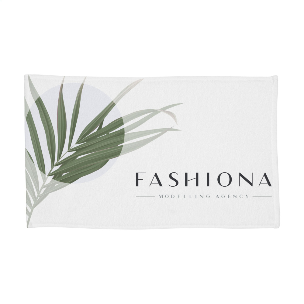 Logo trade corporate gift photo of: Printed RPET BathTowel 350 g/m² 70x140