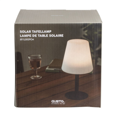 Logo trade advertising products picture of: Gusta Solar Table Lamp