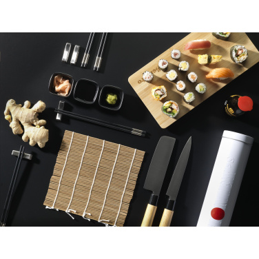 Logo trade corporate gift photo of: Temaki Bamboo Sushi Tray gift set