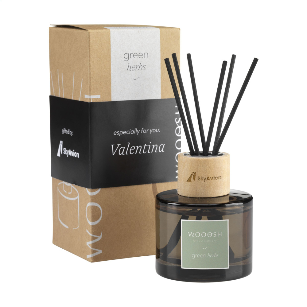 Logo trade promotional item photo of: Wooosh Fragrance Sticks Green Herbs