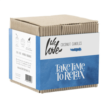 Logotrade business gift image of: We Love The Planet Coconut Candle