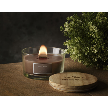 Logotrade promotional gift image of: Wooosh Flame Scented Candle Dark Amber