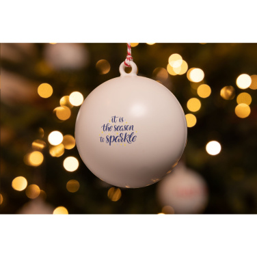 Logo trade promotional giveaway photo of: Christmas Bauble Ø 7 cm Recycled PP - Made in Europe