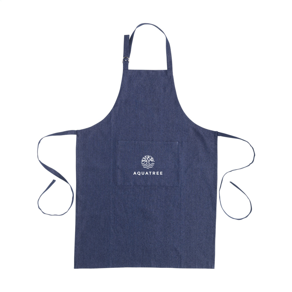 Logo trade promotional product photo of: Apron GRS Recycled Denim (220 g/m²)