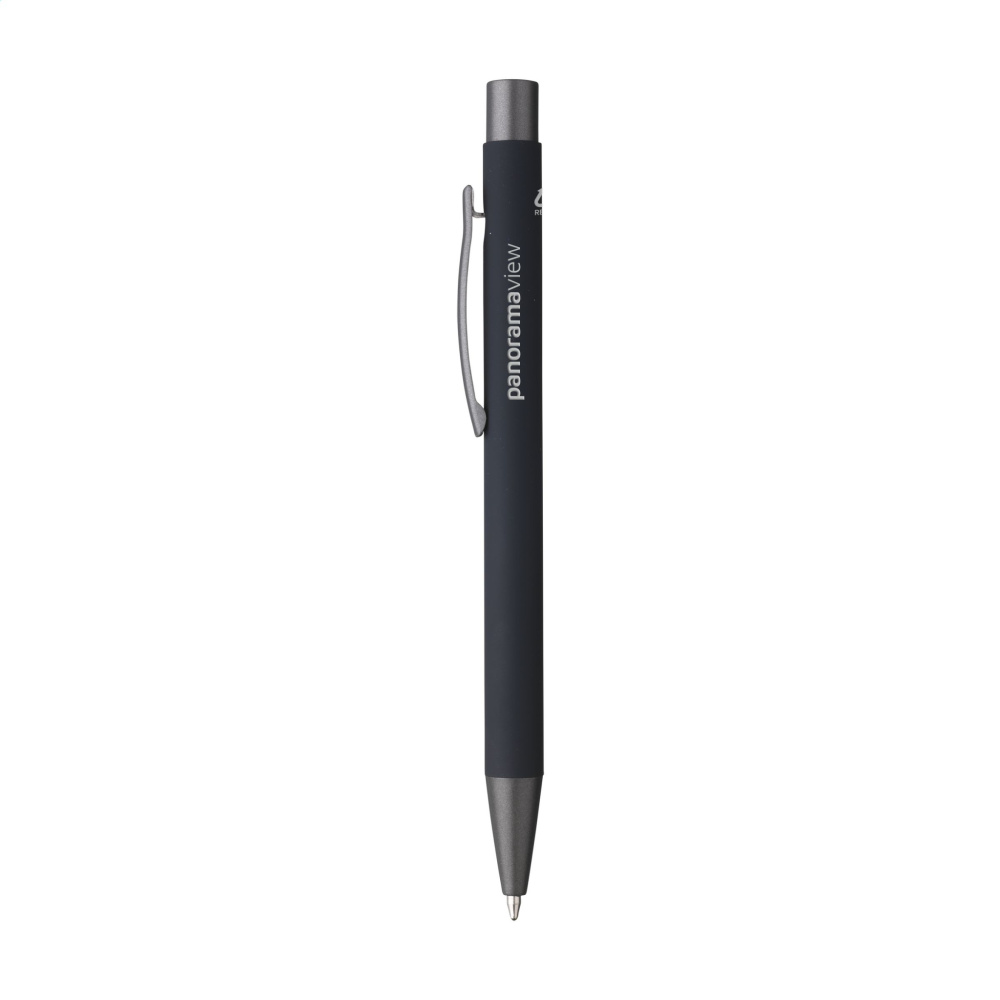 Logotrade promotional item image of: Brady Soft Touch Recycled Alu pens