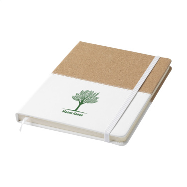 Logo trade promotional merchandise image of: Journal Cork Paper Notebook