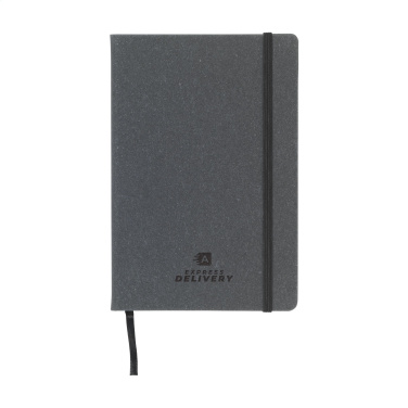Logotrade promotional giveaway picture of: Montana Recycled Leather Paper Notebook A5