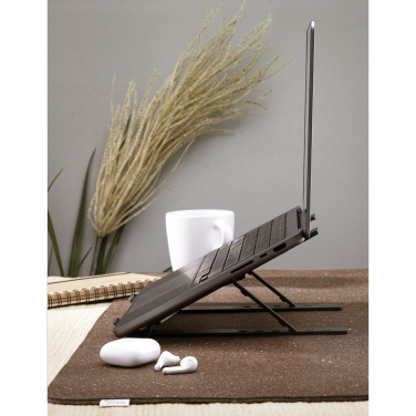 Logo trade promotional items image of: Standby GRS Recycled Alu Laptop Stand