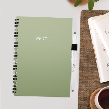 Logo trade business gifts image of: MOYU Erasable Stone Paper Notebook Custom SoftCover
