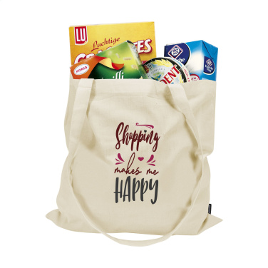 Logo trade promotional giveaways image of: ShoppyBag GRS Recycled Cotton (180 g/m²)