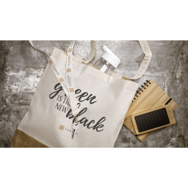 Logo trade promotional giveaway photo of: Combi Organic Shopper (160 g/m²) bag