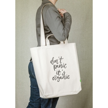 Logotrade promotional gift image of: Organic Cotton Canvas Tote Bag (280 g/m²)