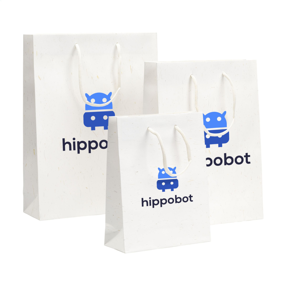 Logotrade advertising products photo of: Leaf It Bag recycled with straw fibres (180 g/m²) L