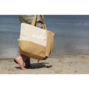 Logo trade advertising products image of: Cancun Beachbag Organic Cotton (320 g/m²)