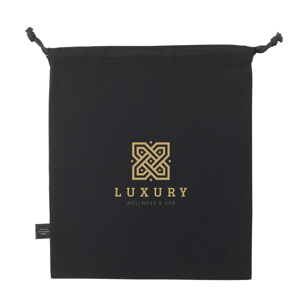 Logotrade promotional product image of: Gift Pouch GRS Recycled Cotton (150 g/m²) M