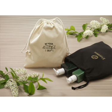 Logo trade promotional gifts picture of: Gift Pouch GRS Recycled Cotton (150 g/m²) M