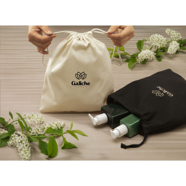Logo trade promotional item photo of: Gift Pouch GRS Recycled Cotton (150 g/m²) M