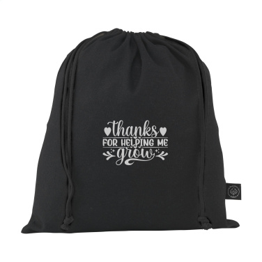 Logotrade promotional item image of: Gift Pouch GRS Recycled Cotton (150 g/m²) M