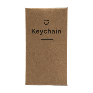 Logo trade corporate gifts image of: LeatherKey keyring