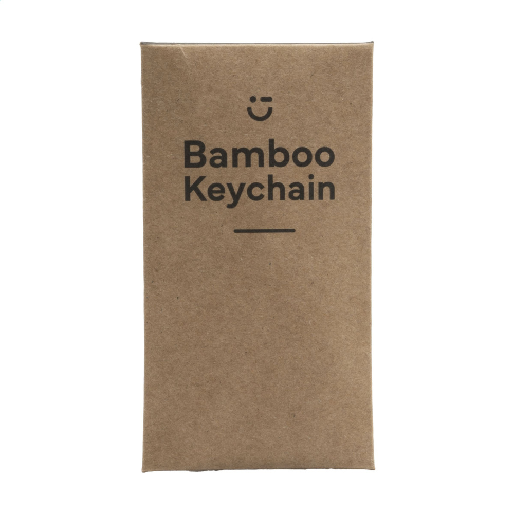 Logo trade business gifts image of: WoodKey Circle keychain