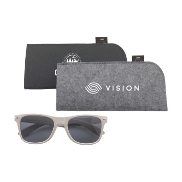 Logo trade promotional gifts image of: Feltro GRS RPET Pouch for glasses