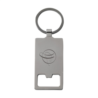 Logo trade corporate gifts image of: Sammy bottle opener / keyring