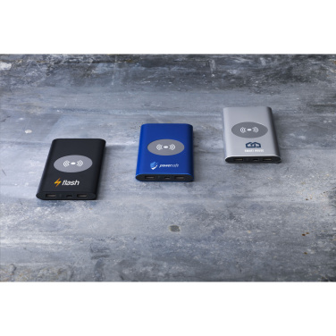 Logotrade promotional item picture of: Aluminium 8000 Wireless Powerbank wireless charger