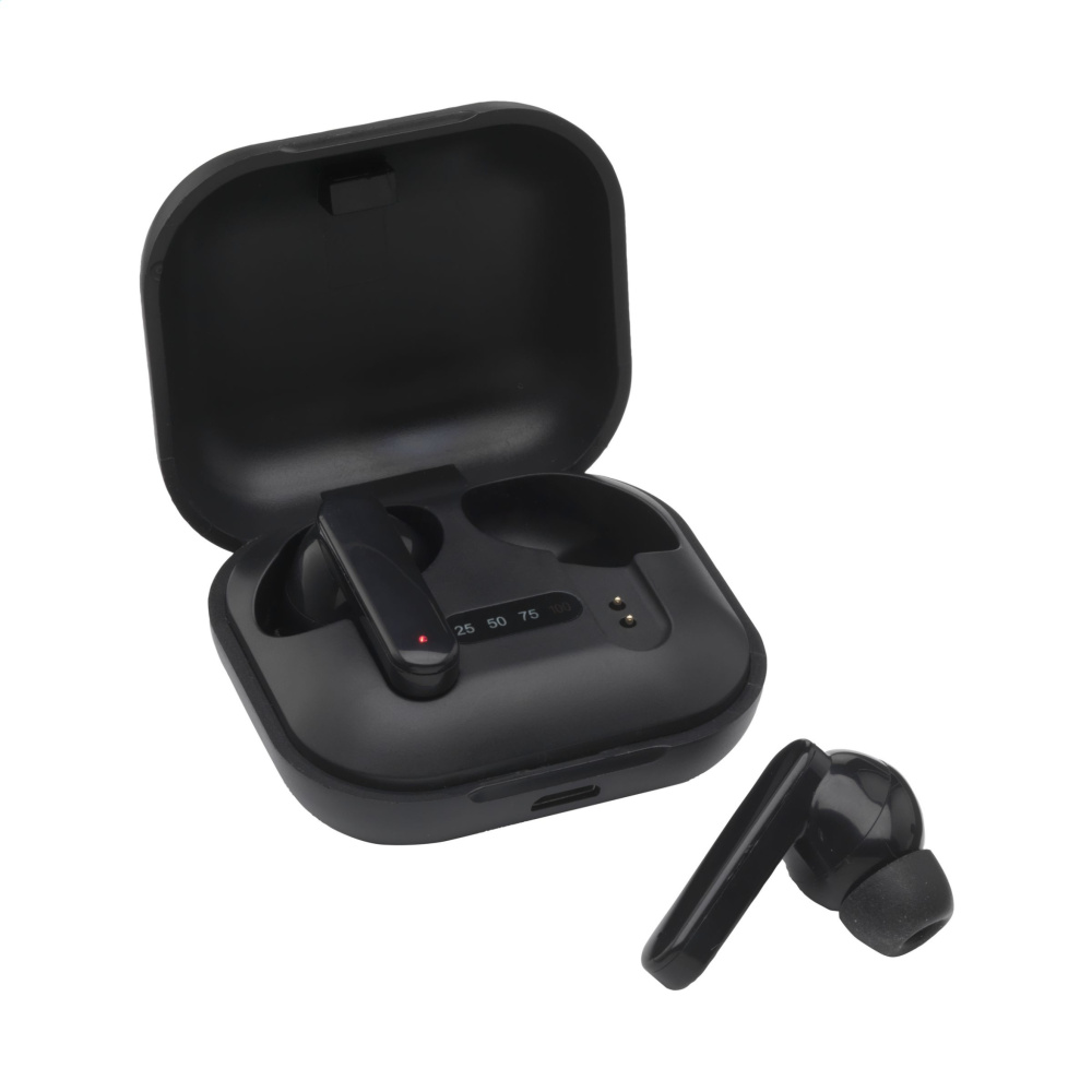 Logo trade business gift photo of: Aron TWS Wireless Earbuds in Charging Case