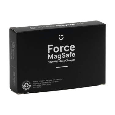 Logo trade advertising products picture of: Force MagSafe 10W Recycled Wireless Charger