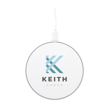 Logo trade corporate gift photo of: Coil RCS Recycled Wireless Charger