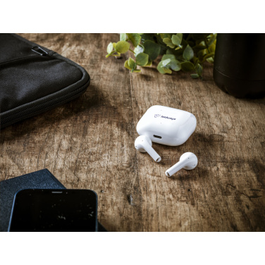 Logo trade promotional merchandise picture of: Olaf RCS TWS Wireless Earbuds