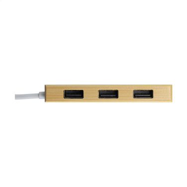 Logotrade business gift image of: Bamboo USB Hub
