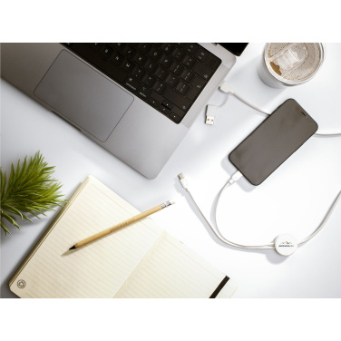 Logo trade promotional giveaways image of: Charging Cable RCS Recycled ABS-TPE