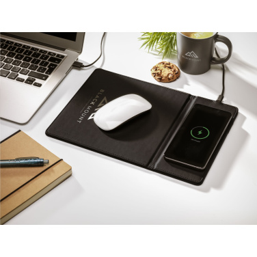 Logotrade promotional merchandise picture of: RCS Recycled Wireless Charging Mousepad