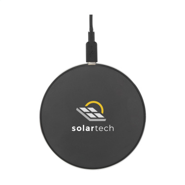 Logotrade promotional item picture of: Tecco GRS Recycled Alu 15W Wireless Charger