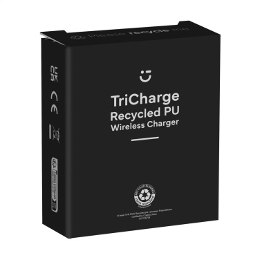 Logotrade promotional product picture of: TriCharge RCS  Recycled PU Wireless Charger