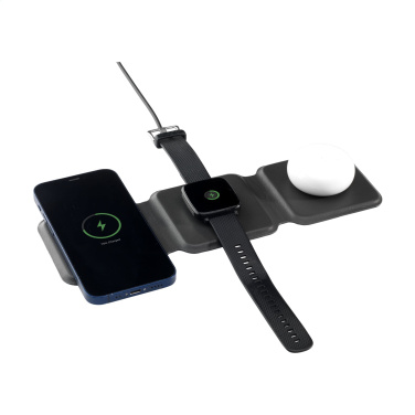 Logotrade promotional product image of: TriCharge RCS  Recycled PU Wireless Charger