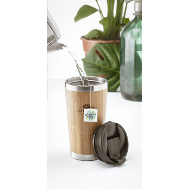 Logotrade advertising product image of: Tokyo 450 ml bamboo thermo cup