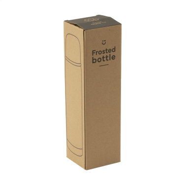 Logotrade promotional item picture of: Frosted Bottle RCS Recycled Steel 500 ml thermo bottle