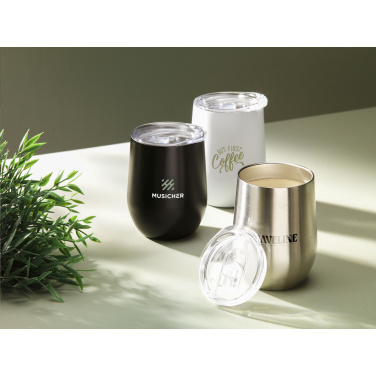 Logotrade promotional merchandise picture of: Huevo RCS Recycled Steel Cup 350 ml thermo cup