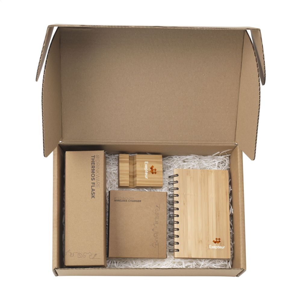 Logo trade corporate gifts image of: Merch Set Bamboo Boost