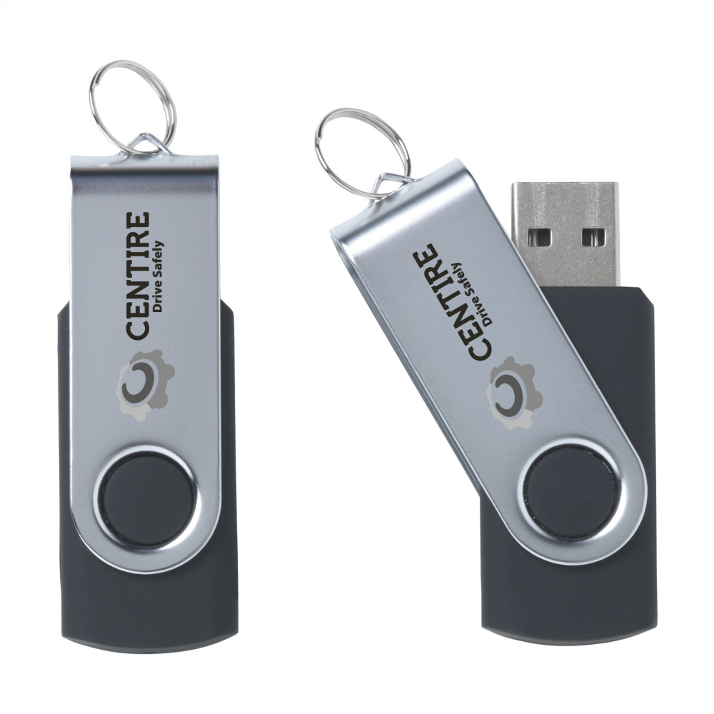 Logo trade promotional gifts image of: USB Twist from stock 4 GB