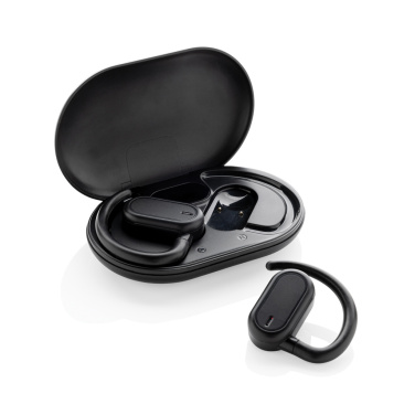 Logotrade corporate gift picture of: Fitsound RCS recycled plastic open ear TWS earbuds